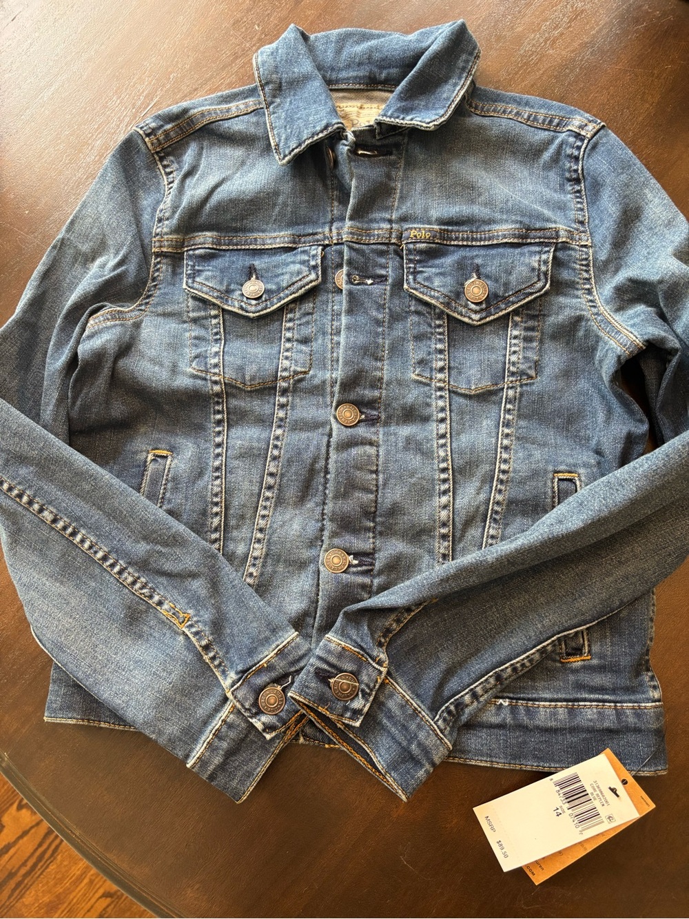 Girls Polo Classic Denim Jacket NWT